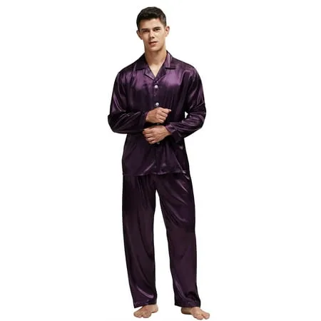 Tony & Candice Men's Classic Satin Pajama Set