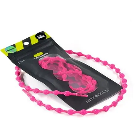 Caterpy Run - The Ultimate Elastic No Tie Shoelaces for Adults and Kids (Flamingo Pink (Reflective), Standard: 30in / 75cm)