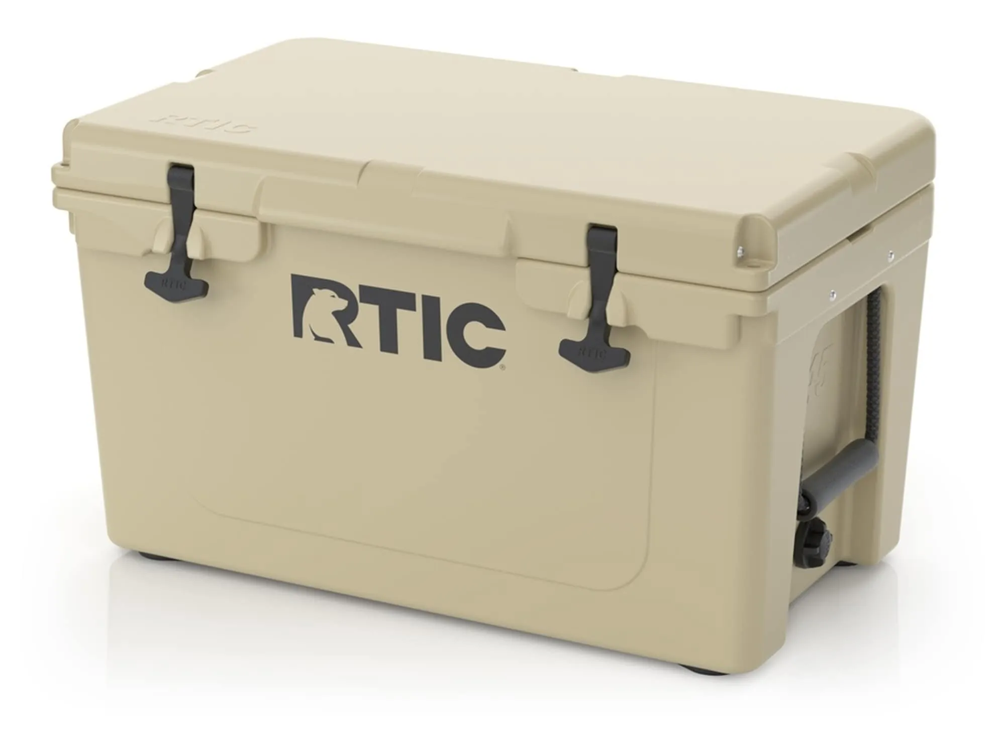 RTIC Hard Cooler 65 qt, Ice Chest with Heavy Duty Rubber Latches, 3 Inch Insulated Walls Keeping Ice Cold for Days, Great for The Beach, Boat, Fishing, Barbecue or Camping, White