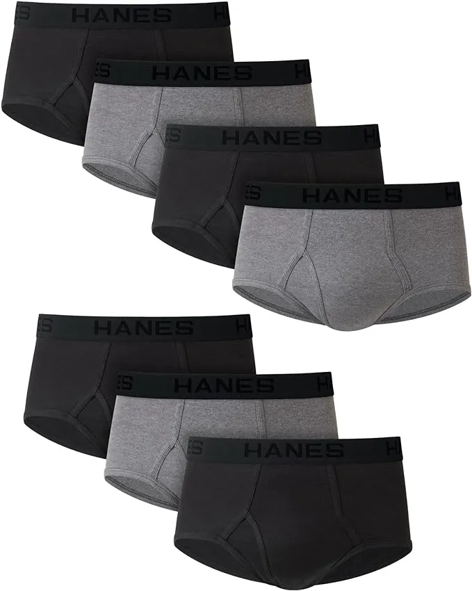 Men's Classics Tagless No Ride Up Briefs with Comfort Flex Waistband (7-Pack)