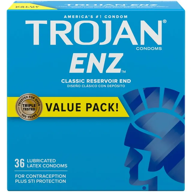 Trojan Condoms Enz Spermicidal