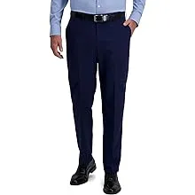 Haggar Men's Pant Smart Wash Premium Stretch Classic Fit Solid Suit Separates-Pants & Jackets, Midnight, 34x32Haggar Men's Pant Smart Wash Premium Stretch Class…