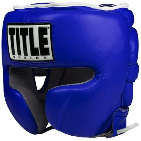 TITLE Boxing Leather Sparring Headgear