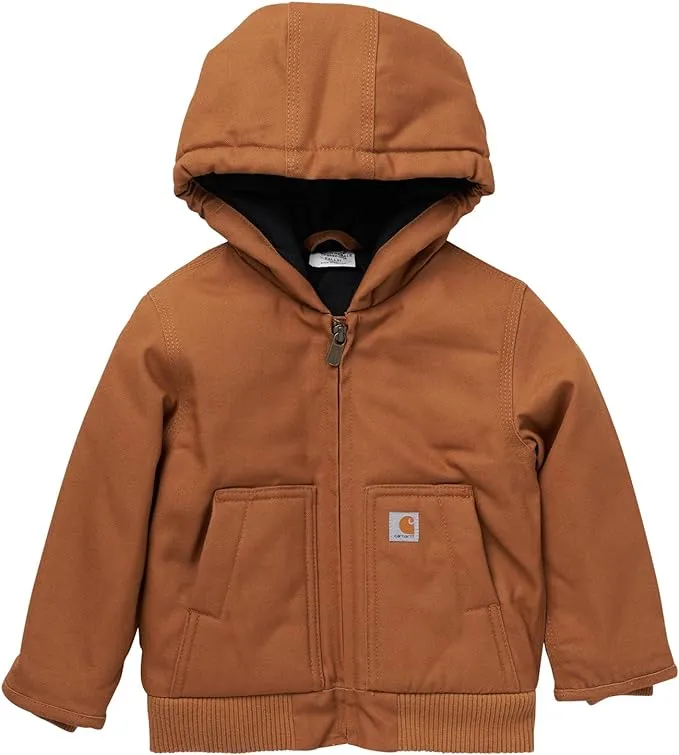 Carhartt Baby Boys' Insulated Hooded Canvas Zip-Up Jacket