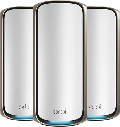 Netgear - Orbi 970 Series BE27000 Quad-Band Mesh Wi-Fi System 3-Pack