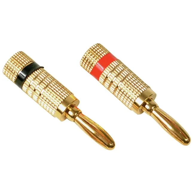 RCA 2-Pack 24K gold-plated Banana Plug Audio Connector