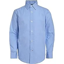 Tommy Hilfiger boys Shirt, Button-down Sleeves, Tommy Hilfiger Long Sleeve Dress Shirt Collared Button Down with Cuff Sleeves Gingham Medium, Medium Blue,, 16 USTommy Hilfiger boys Shirt, Button-down Sleeves, Tom…