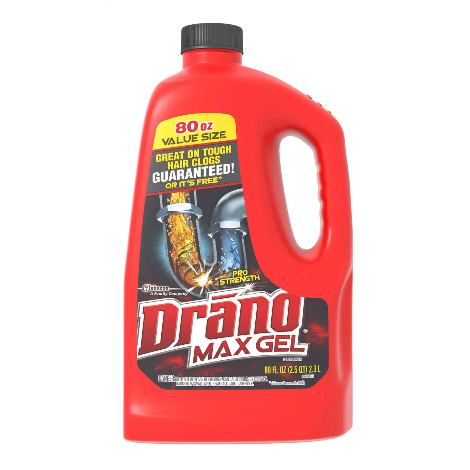 Drano Max Gel Drain Cleaner, 80 Fl. Oz. (694772)