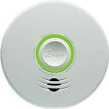 Kidde Wireless Hardwired Smoke Detector, 10-Year Battery Backup, Voice Alerts, Photoelectric Sensor Wire-Free Interconnect Combination Alarm