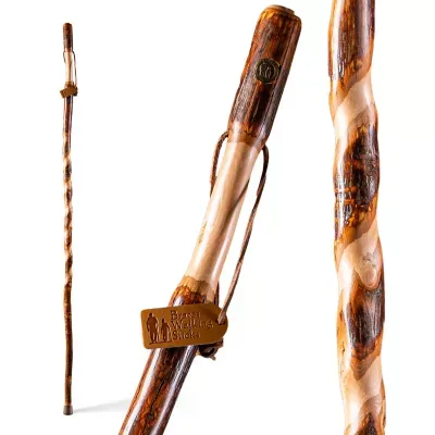 Brazos Free Form Hickory Walking Stick - 55 in