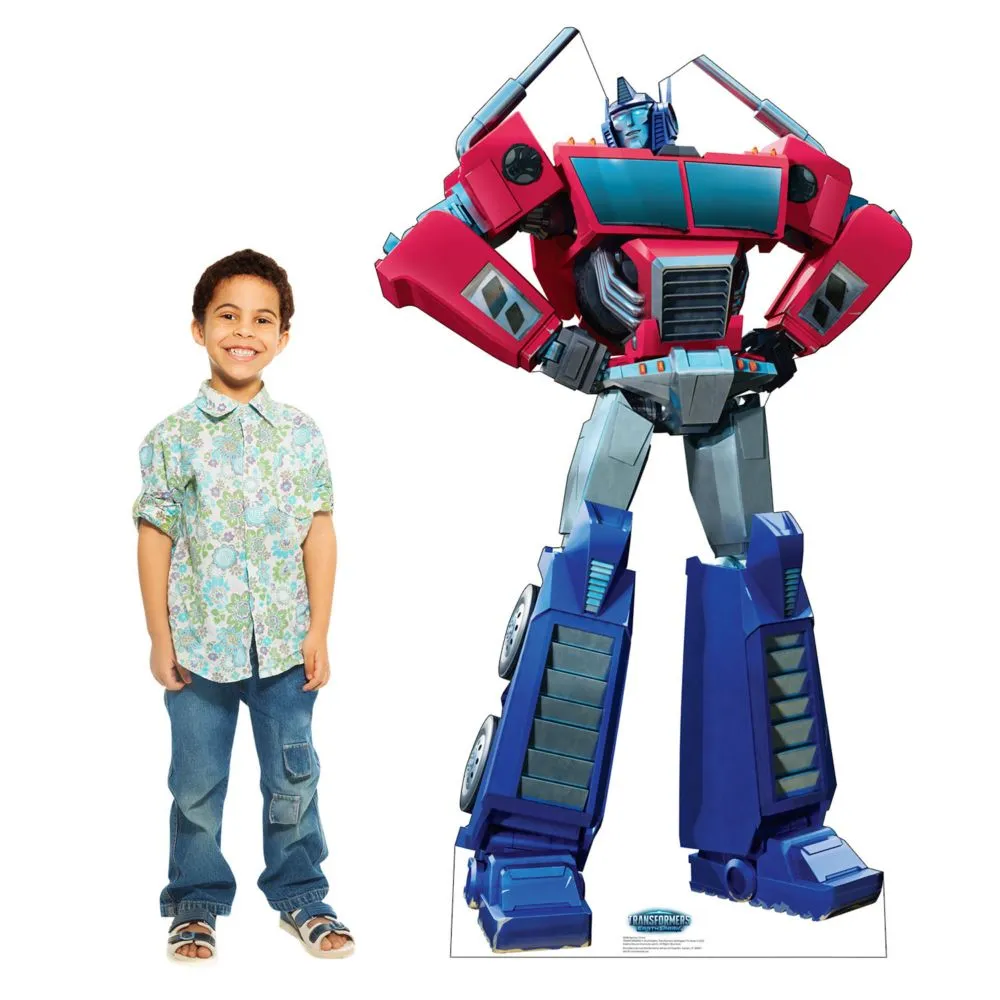 Transformers Earthspark Optimus Prime Life-Size Cardboard Cutout Stand-Up