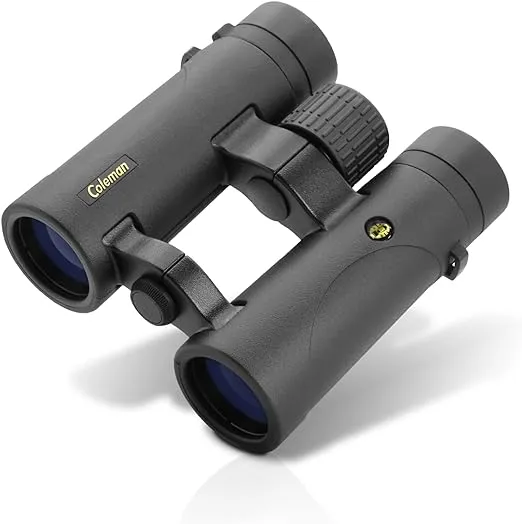 Coleman 8x34 HD Phase Coated Open Bridge Roof Porro Prism Binoculars