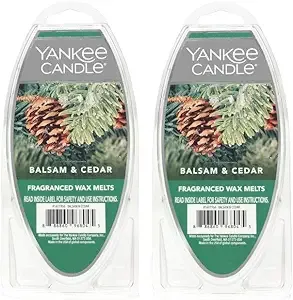 Yankee Candle Lot of 2 Balsam & Cedar Fragranced Wax Melts