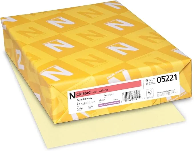 Neenah Paper Classic Linen Stationery 24 lb