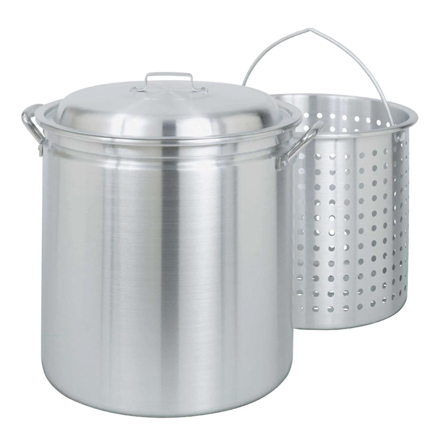 Bayou Classic 34 qt. Aluminum Stockpot with Basket