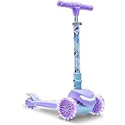 Jetson Character Kids Kick Scooter, LED Lights on Stem & Light-Up Wheels, Lightweight Frame, Height-Adjustable Handlebar, Lean-to-Steer System, Easy-Fold Mechanism