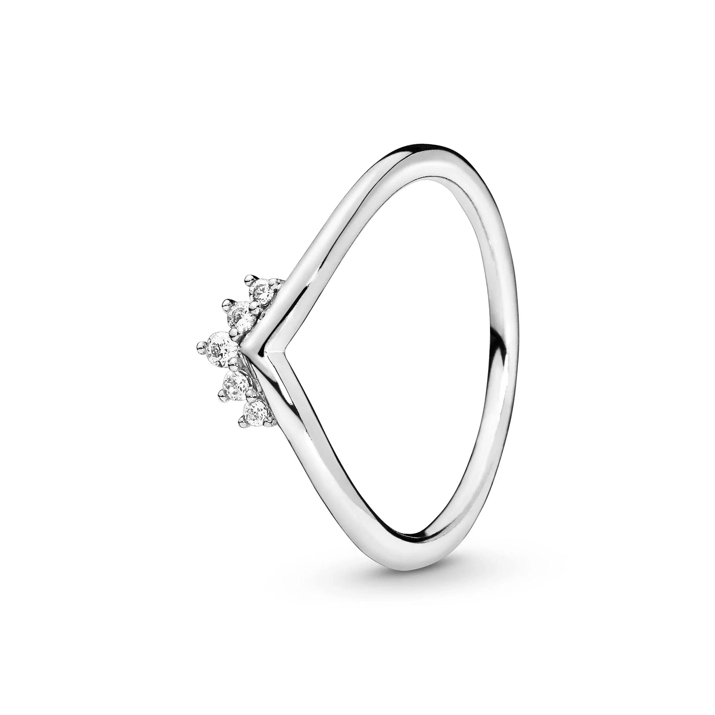 Pandora Ring 198282CZ-52 Tiara Wishbone