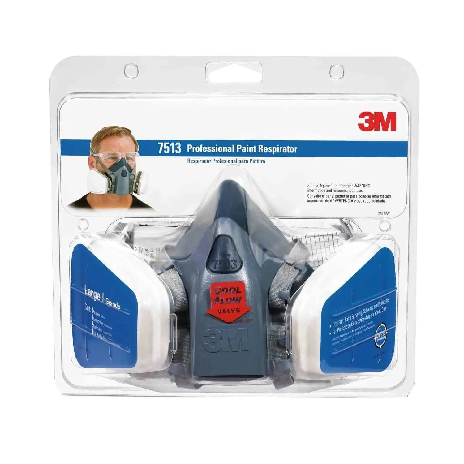 3M Professional Paint Respirator 7512PA1-A