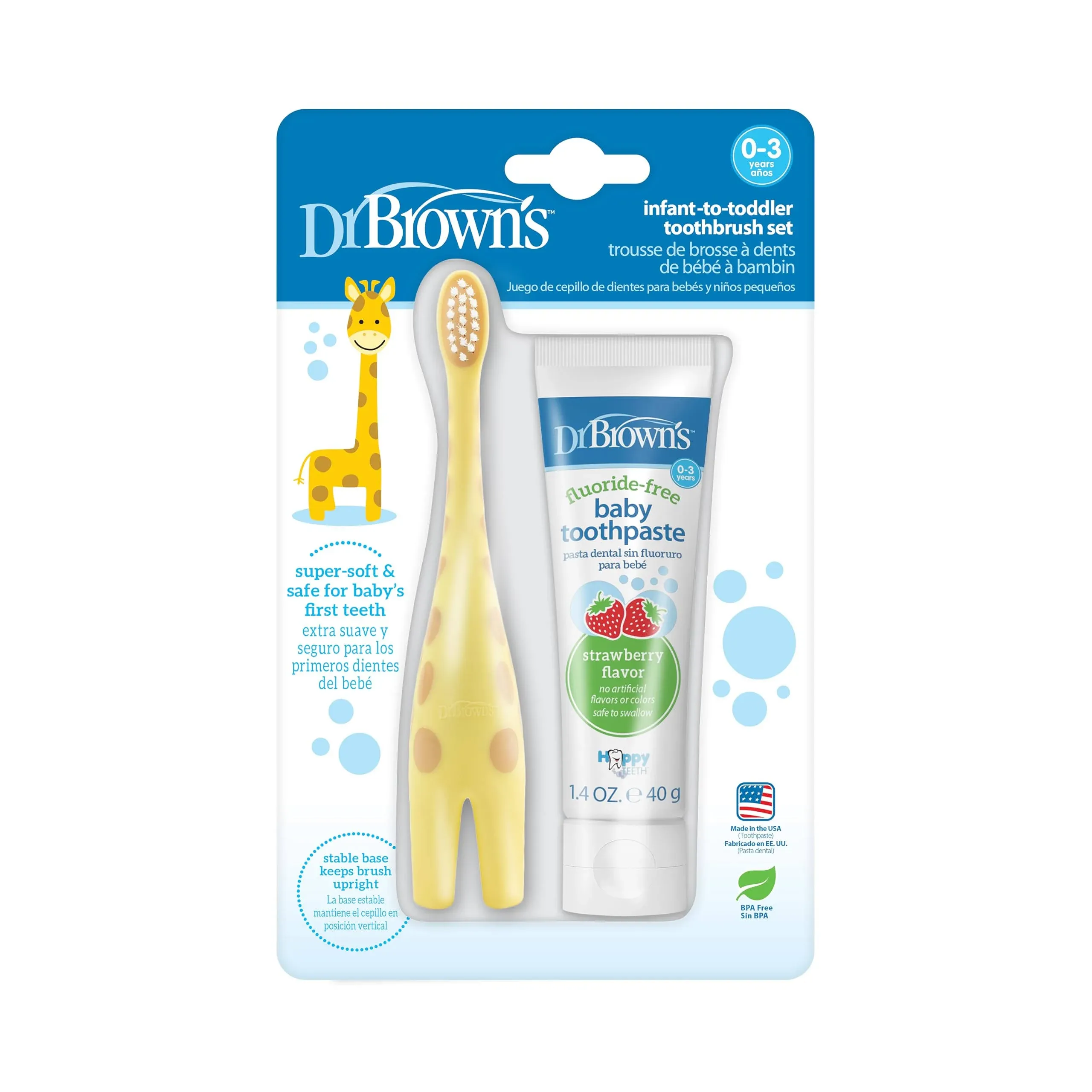 Dr. Brown's Infant-to-Toddler Training Toothbrush Set