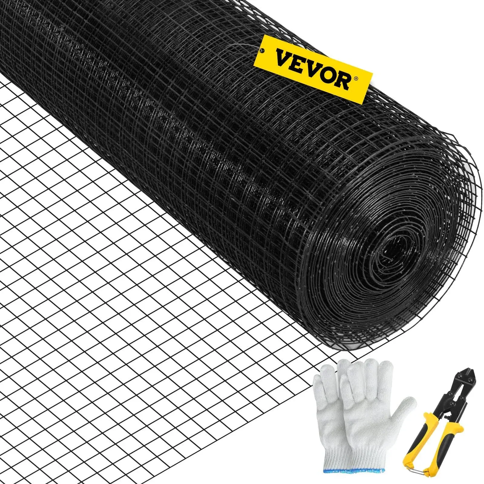 VEVOR Hardware Cloth - 48" x 50' Galvanized Steel Vinyl Coated Chicken Wire Fenc