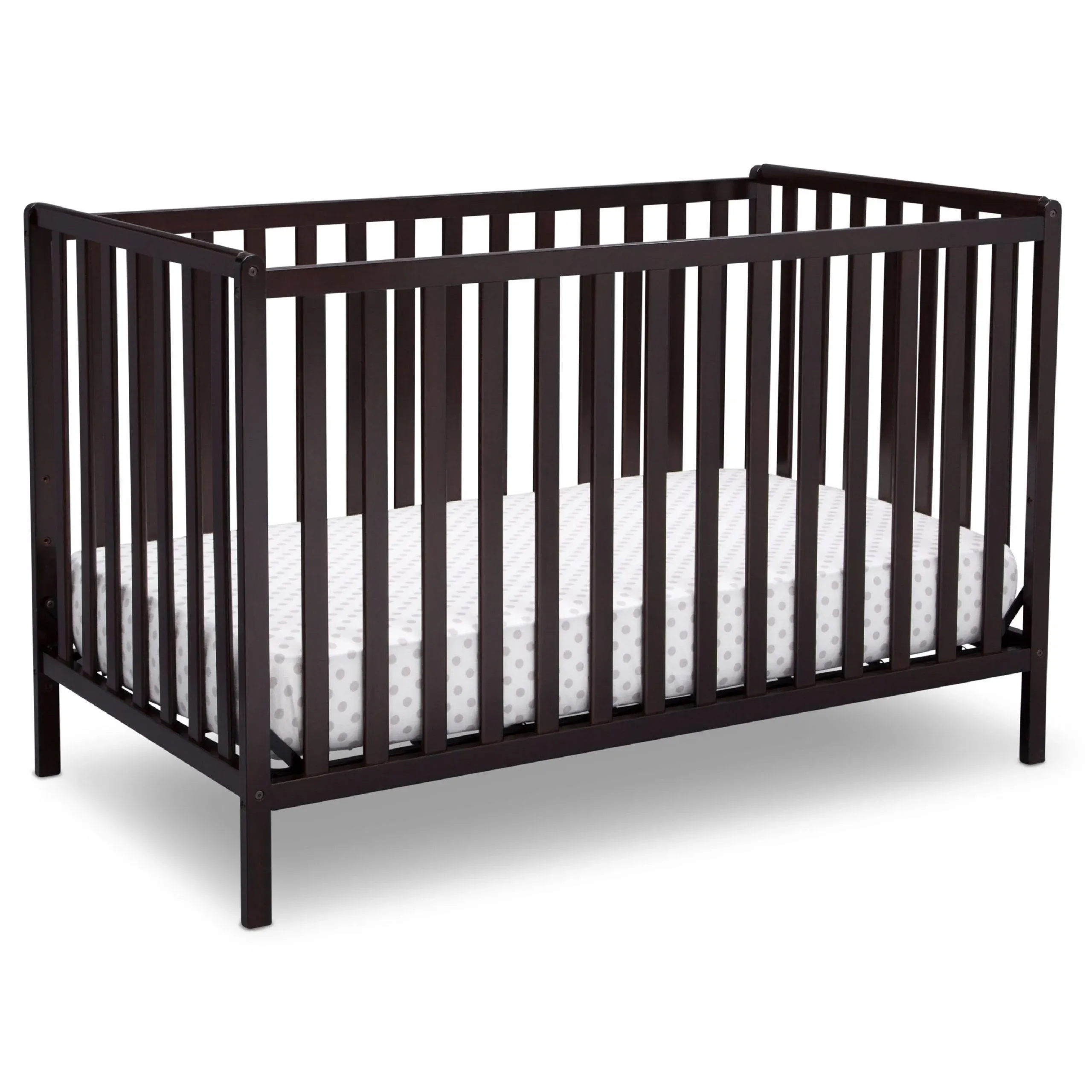 Delta Children Heartland 4-in-1 Convertible Crib - Dark Chocolate