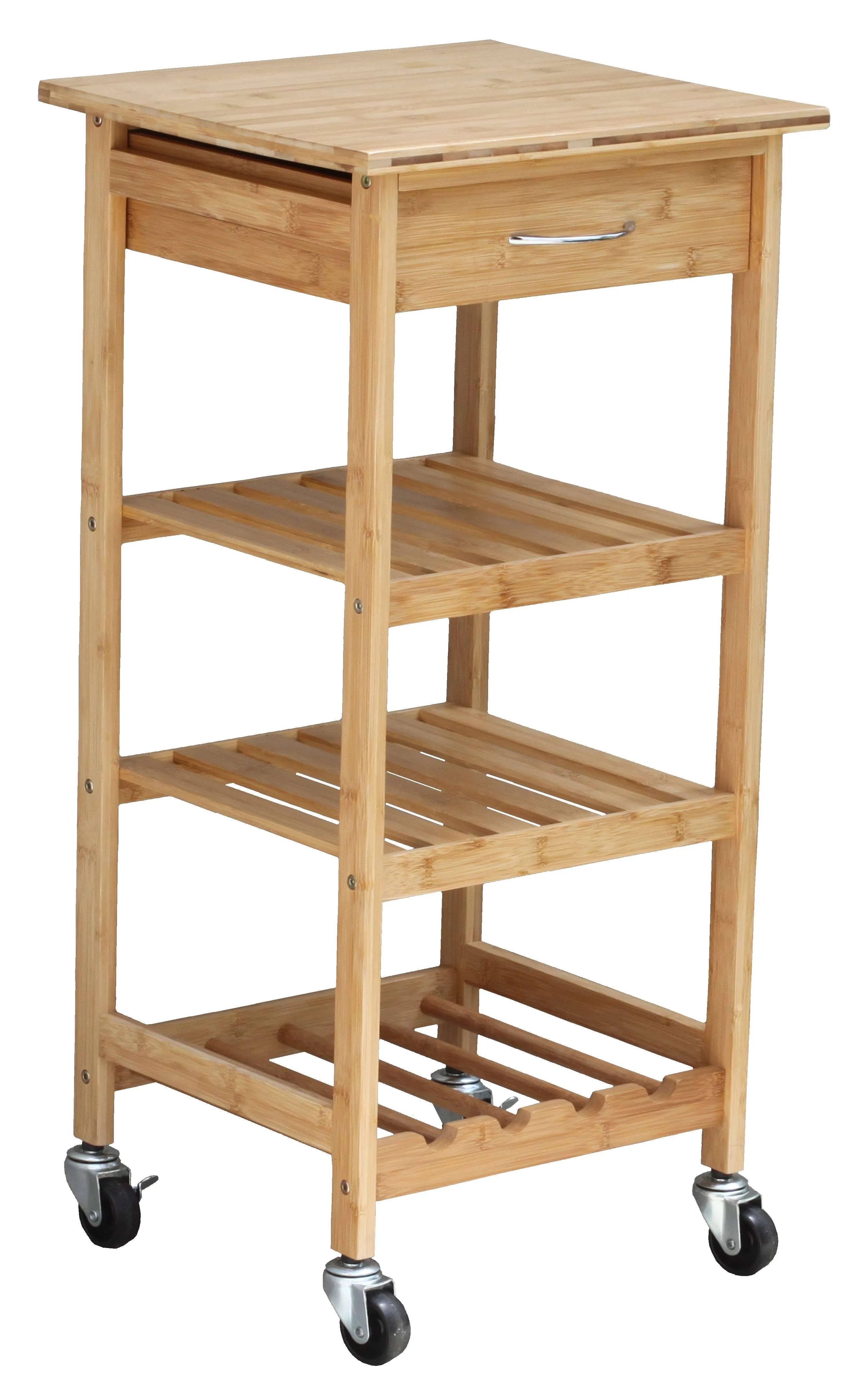 Oceanstar Bamboo Kitchen Trolley