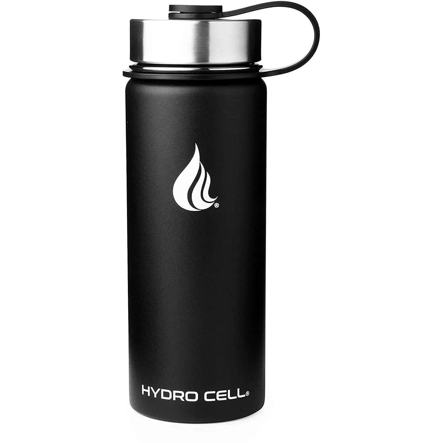 18oz Black Hydro Cell Wide Mouth Stainless Steel Water Bottle