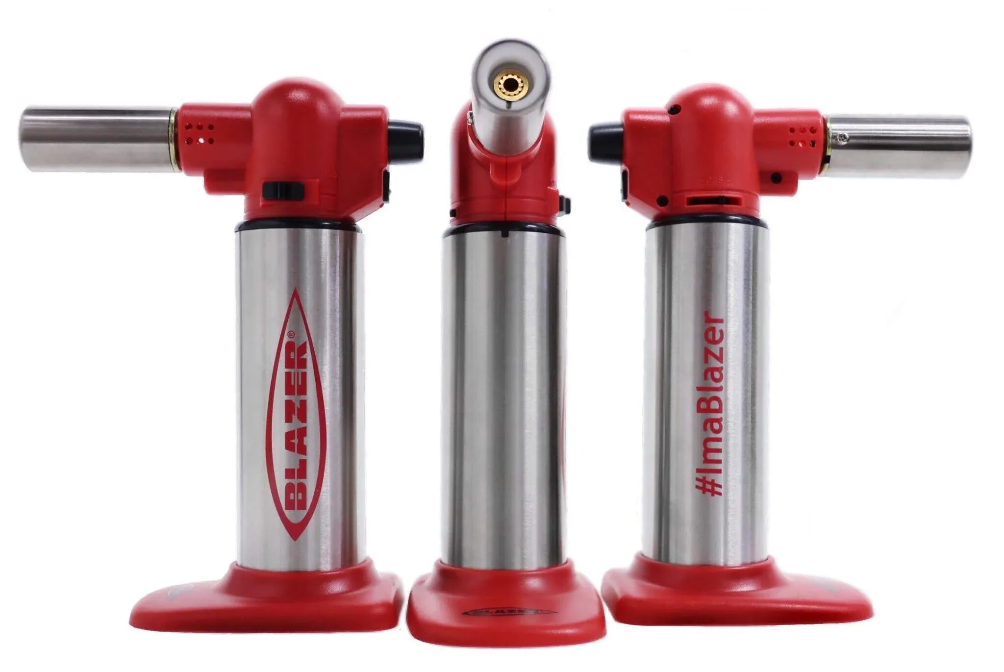 Blazer Big Buddy Turbo Torch Red & Stainless Steel (1 Count, 3 Count OR 6 Count)