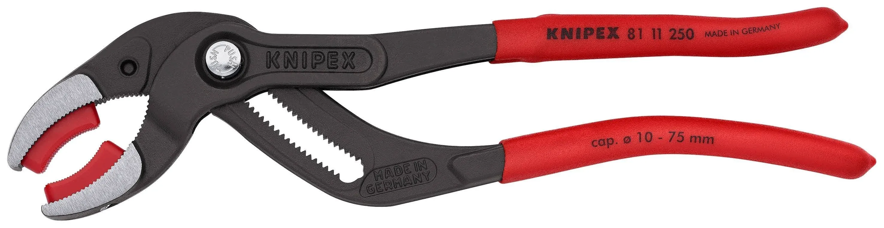 Knipex Pipe Pliers With Plastic Jaws Sb Plastic 81 11 250 SB Black