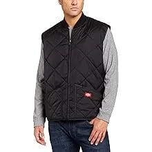 Dickies mens Big Diamond Quilted Nylon Vest? ????? ?? ??? ????????????????????big Diamond Chaleco Acolchado De Na outerwear vests, Black, 3X-Large USDickies mens Big Diamond Quilted Nylon Vest? ????? ??…