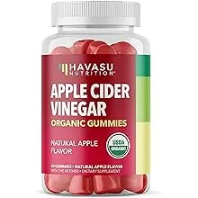 Organic Apple Cider Vinegar Gummies - ACV Gummies to Support Digestive Health and Gut Flora for Digestion - Natural Apple Flavor - 60 Organic, Vegan, and Non-GMO Apple Cider Vinegar Gummies