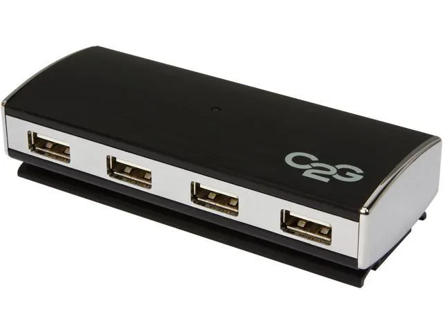 C2G 29508 4 Port USB Hub for Laptop Use, Silver