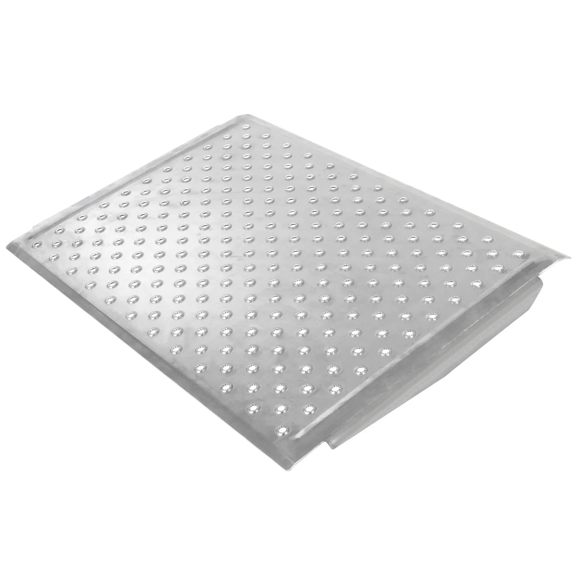 24 L x 36 W Silver Spring Aluminum EZ-Traction Threshold Ramp - 600 lb. Cap