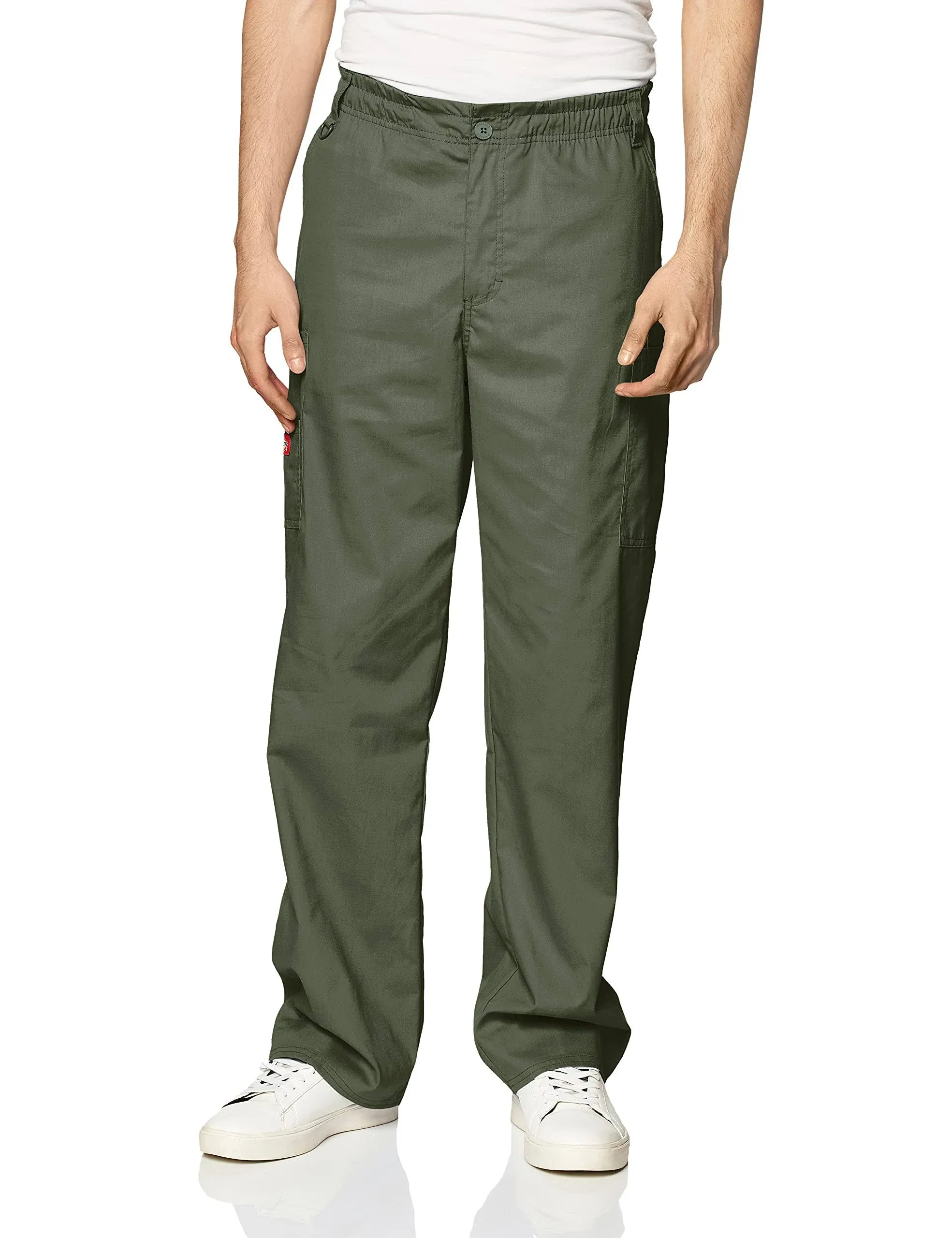 Dickies 81006 Men's Zip Fly Pull-On Pant - White - 3XL