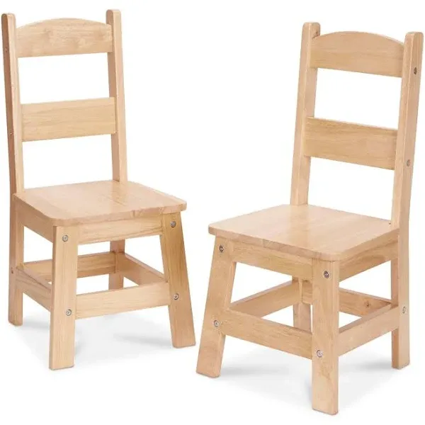 Melissa & Doug Solid Wood Chairs, Set of 2