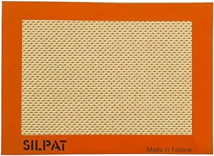 Silpat AE420295-40 Silicone Baking Mat with Storage Band, Jelly Roll, Orange