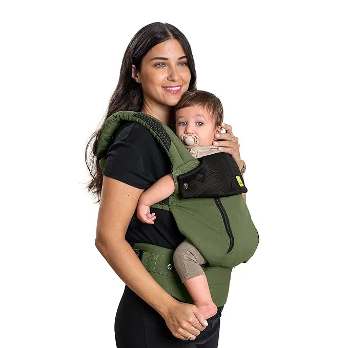 LÍLLÉbaby Complete All Seasons Ergonomic 6-in-1 Baby Carrier Newborn to Toddler - with Lumbar Support - for Children 7-45 Pounds - 360 Degree Baby Wearing - Inward & Outward Facing - Succulent