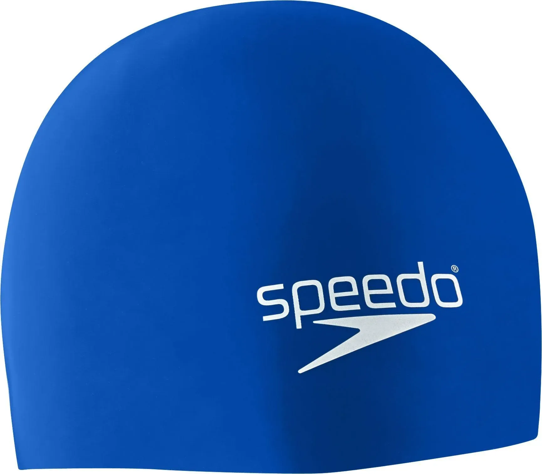 Speedo Elastomeric Solid Silicone Swim Cap - Blue