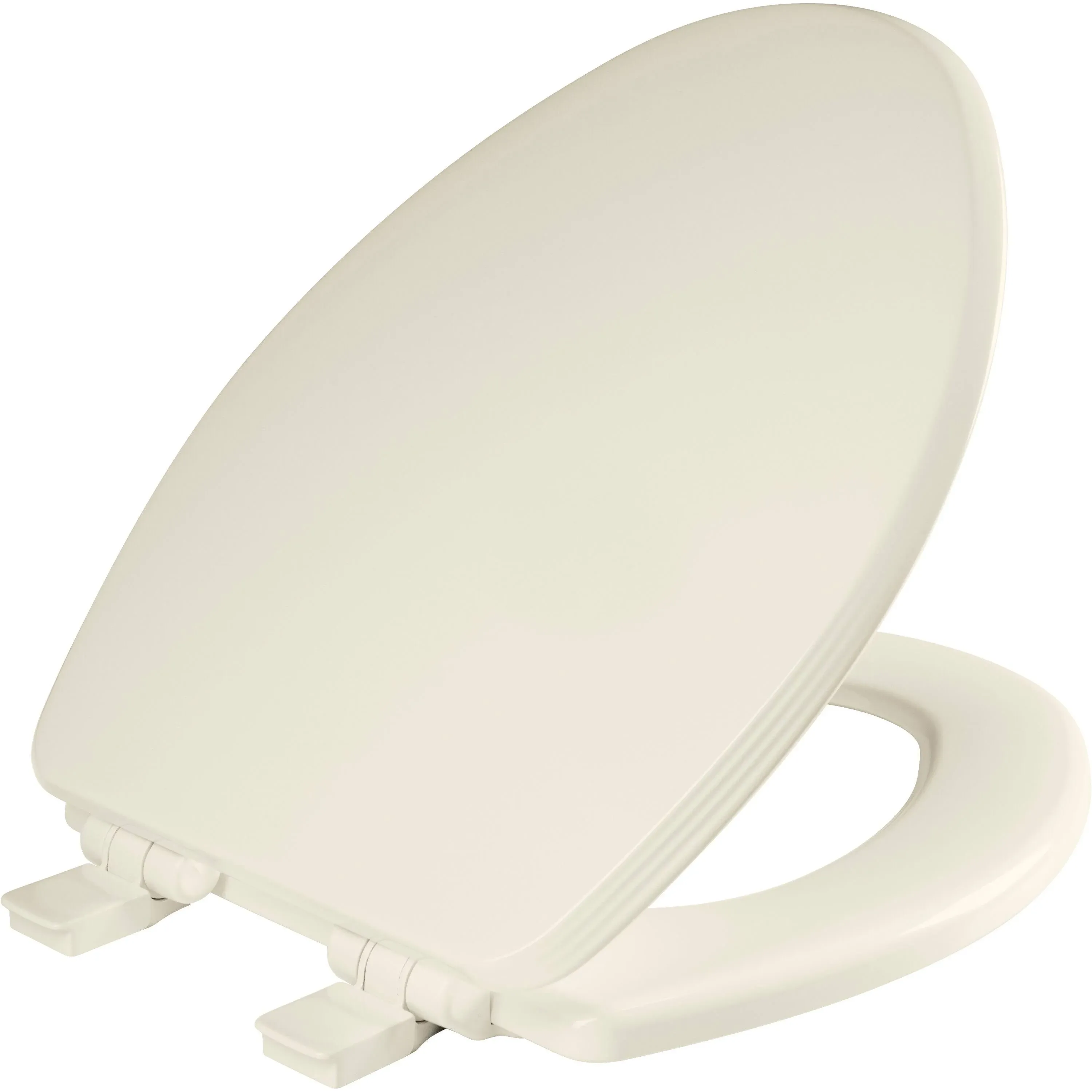 Bemis 1600E4 390 Ashland Toilet Seat with Slow Close, Never, Cotton White