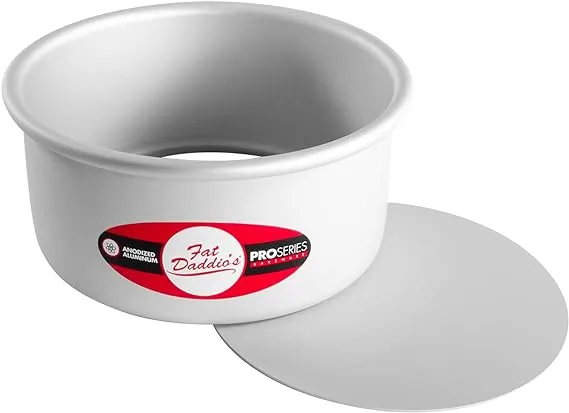 6x3 inch, Fat Daddio's Round Removable Bottom Cheesecake Pan