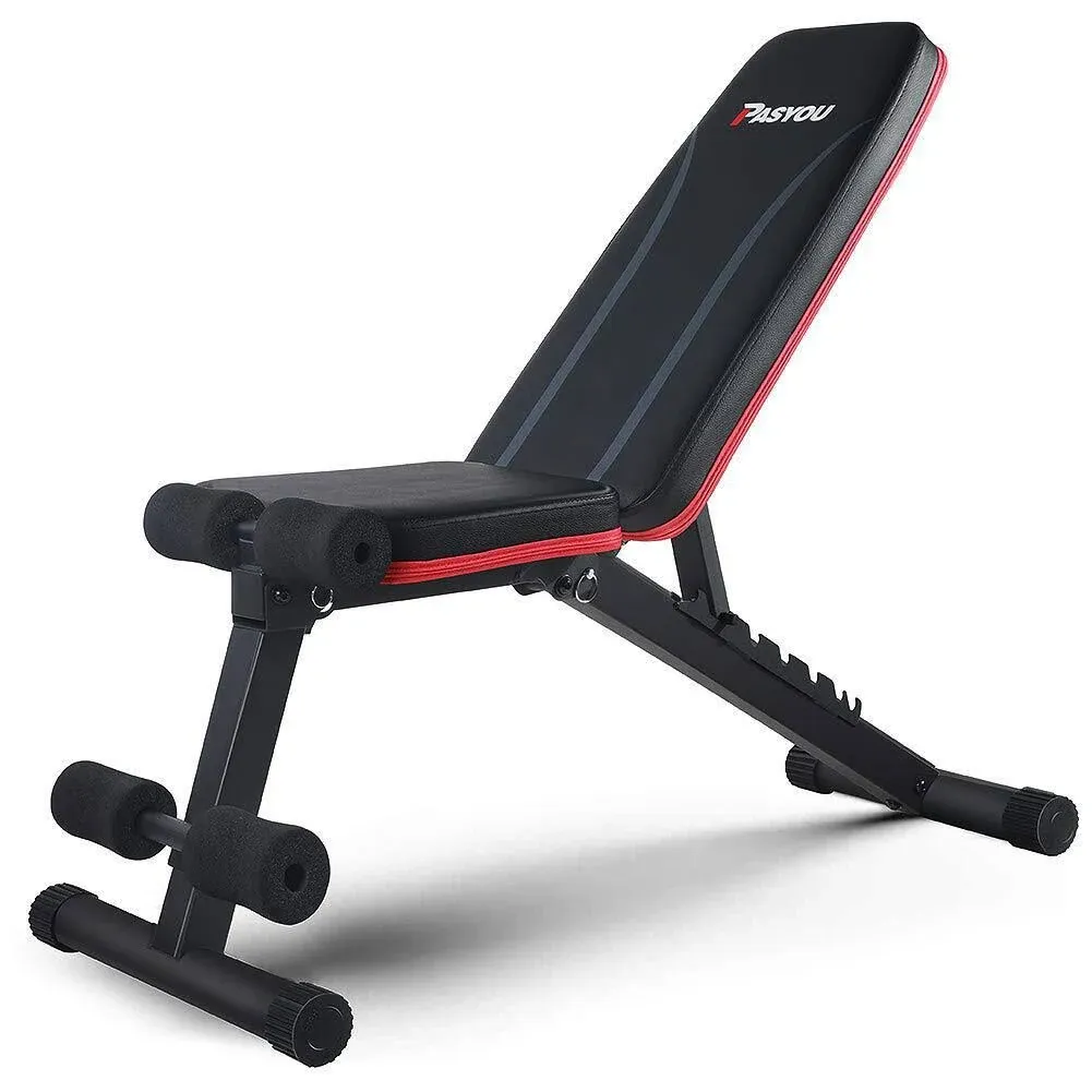 Adjustable Weight Bench Full Body Workout Multi-Purpose Foldable Incline Decl...