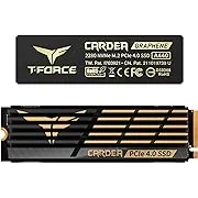 TEAMGROUP T-Force CARDEA A440 Graphene & Aluminum Heatsink 2TB DRAM SLC Cache 3D NAND TLC NVMe Phison E18 PCIe Gen4x4 M.2 2280 Internal SSD Works with PS5 Read/Write 7,000/6,900 MB/s TM8FPZ002T0C327