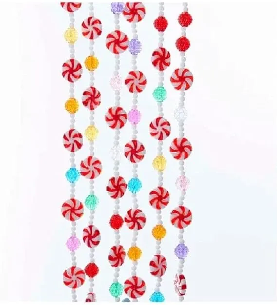 Kurt Adler 9' Plastic Multi Candy Garland