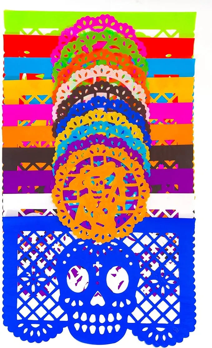 Dia De Muertos / Day Of The Dead 30 Frontales And 10 Small Round Placemats Altar