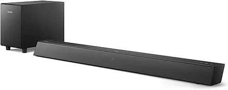 Philips TAB5305 Soundbar Speaker with Wireless Subwoofer - Black