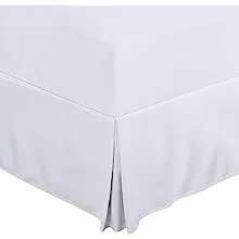 Utopia Bedding Bed Skirt Soft Quadruple Pleated Ruffle Easy Fit with 16 Inch Tailored Drop