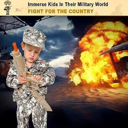 Army Costume For Kids, Boys Military Soldier Halloween Costume