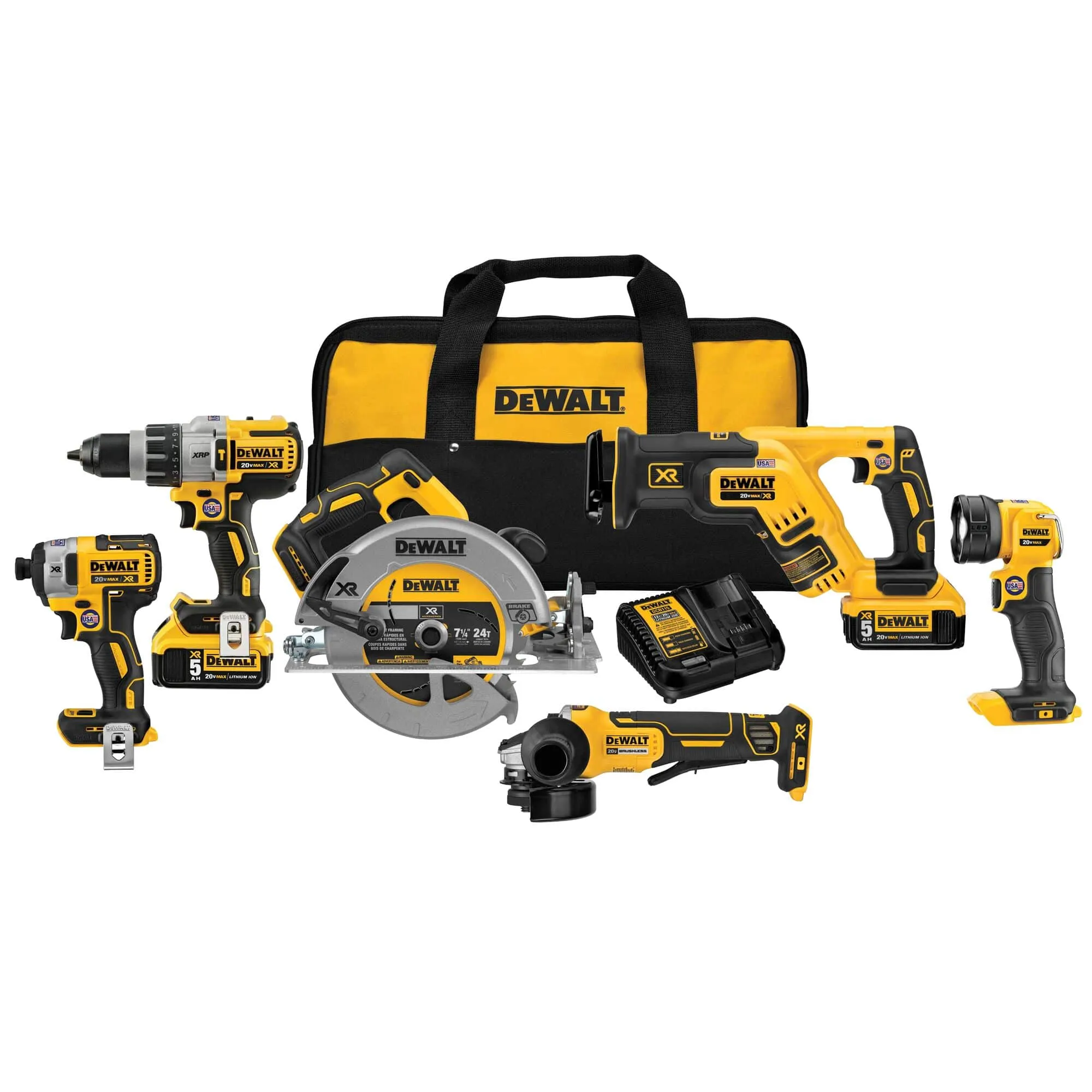 DeWalt DCK695P2 20V Max XR 6 Tool Combo Kit