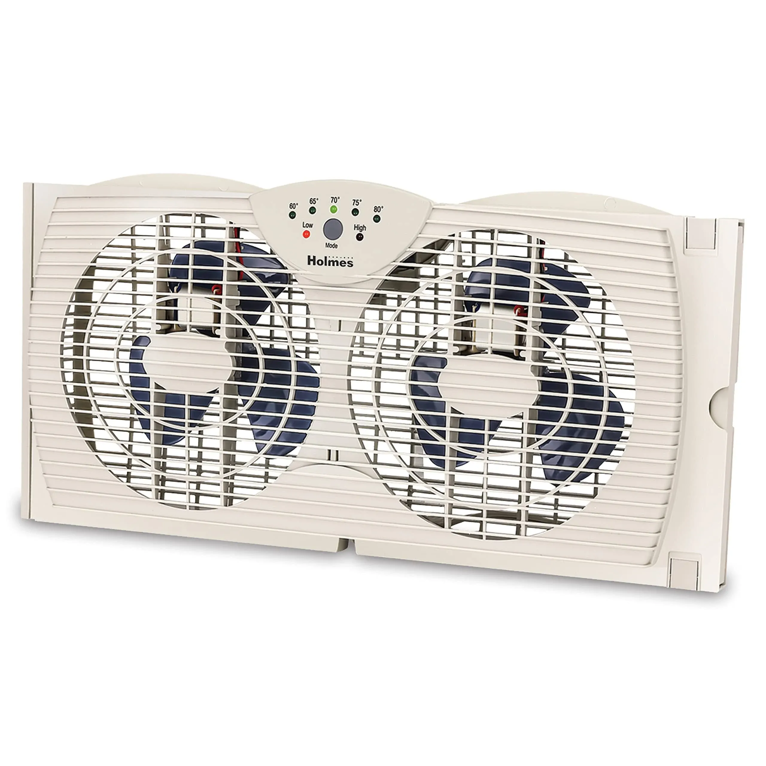 Holmes Dual Blade Digital Window Fan with Programmable Thermostat Control