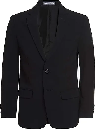 Van Heusen Big Boys' Flex Stretch Suit Jacket, Black, 12